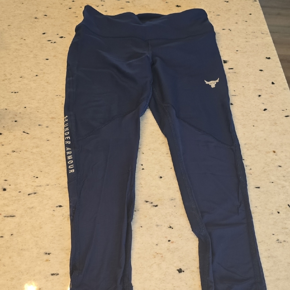 Under Armour Dark Blue Leggings with Logo